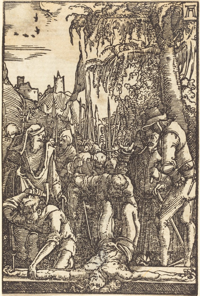 A keresztre szegezett Krisztus alkotó: Albrecht Altdorfer