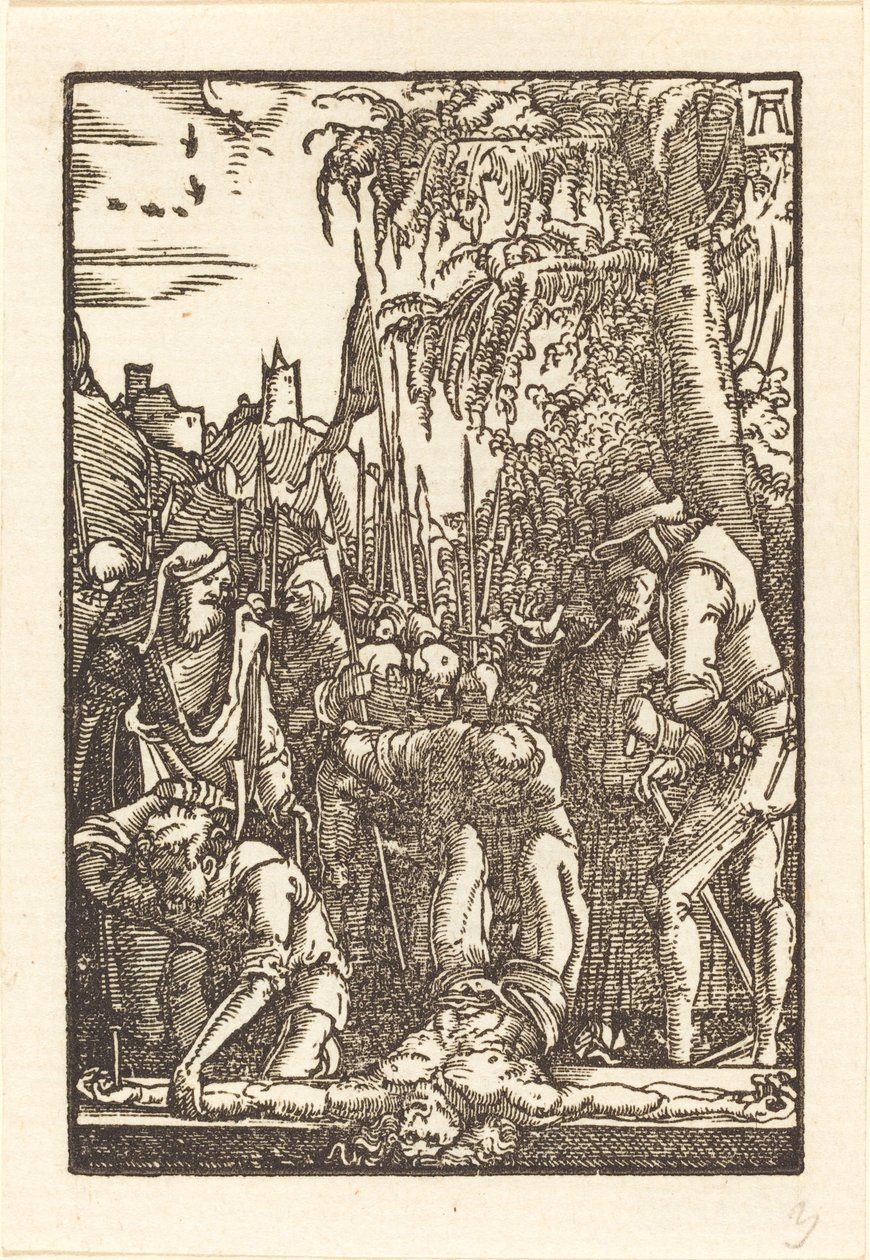A keresztre szegezett Krisztus alkotó: Albrecht Altdorfer