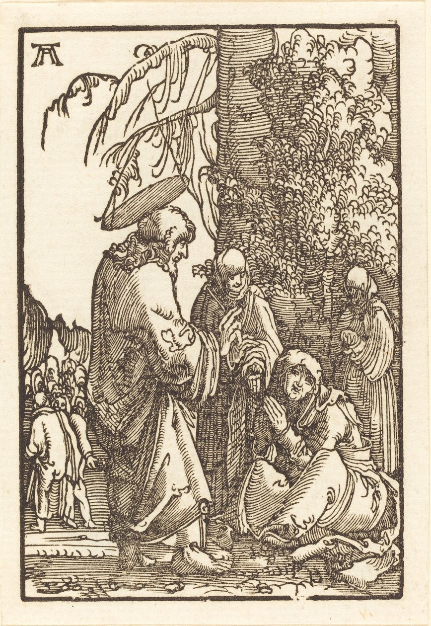 Krisztus búcsút vesz Máriától a szenvedés előtt alkotó: Albrecht Altdorfer