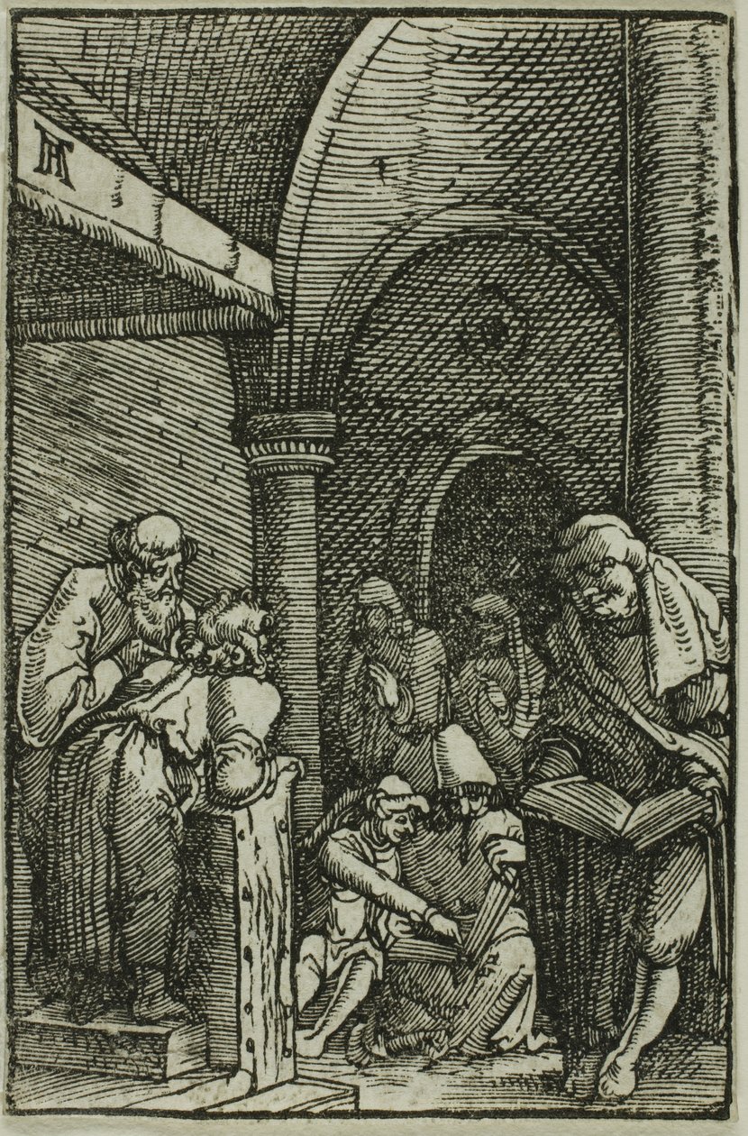 Krisztus az orvosok között, Az ember bukásából és megváltásából alkotó: Albrecht Altdorfer