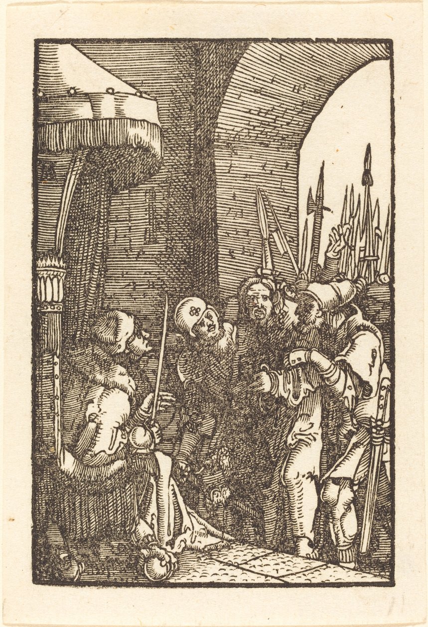 Krisztus Kajafás előtt alkotó: Albrecht Altdorfer