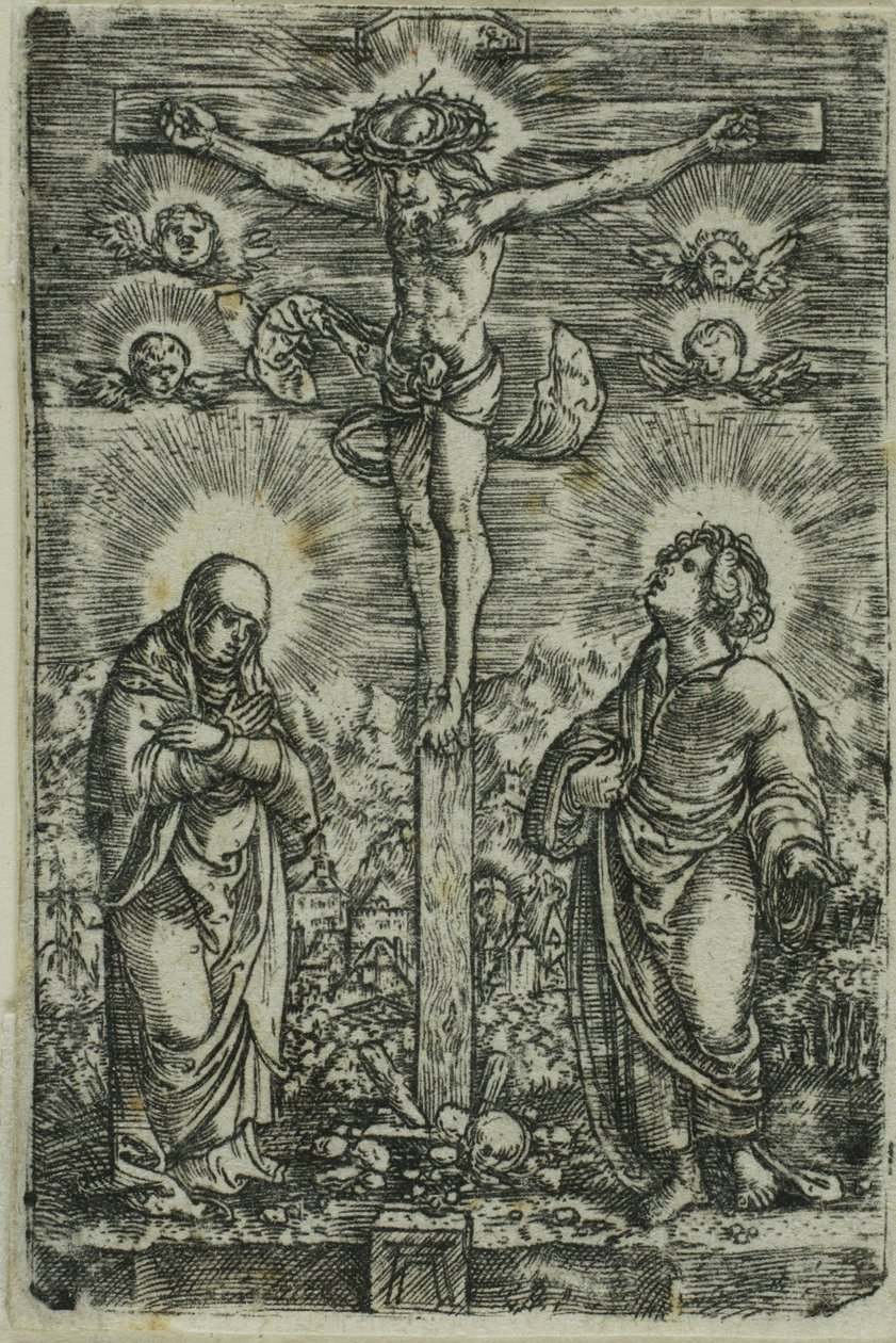 Krisztus a kereszten (A kis keresztre feszítés) alkotó: Albrecht Altdorfer
