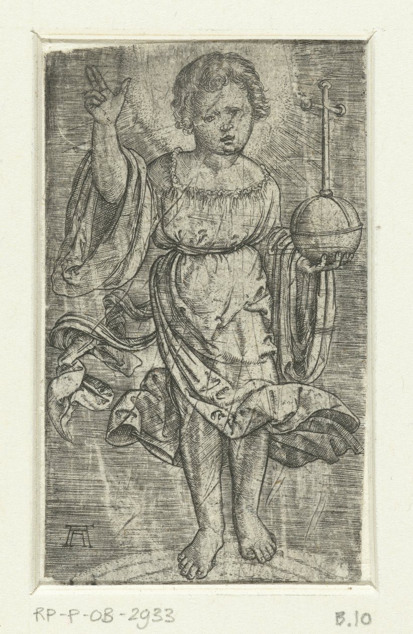 Krisztus gyermeke a szivárványon alkotó: Albrecht Altdorfer