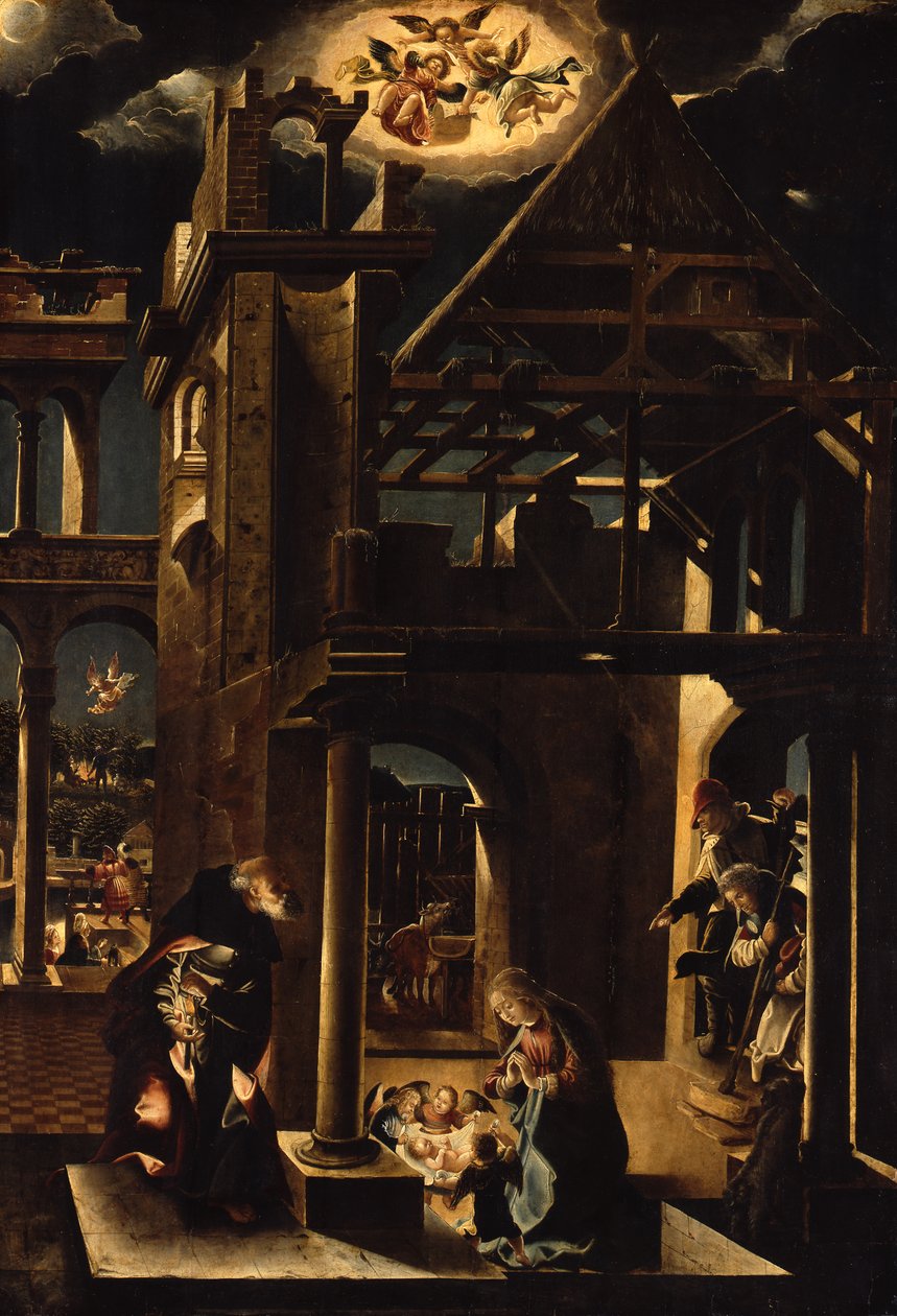 A pásztorok imádása alkotó: Albrecht Altdorfer