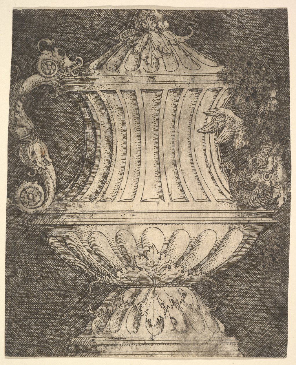 Ewer szirénával.n.d. alkotó: Albrecht Altdorfer