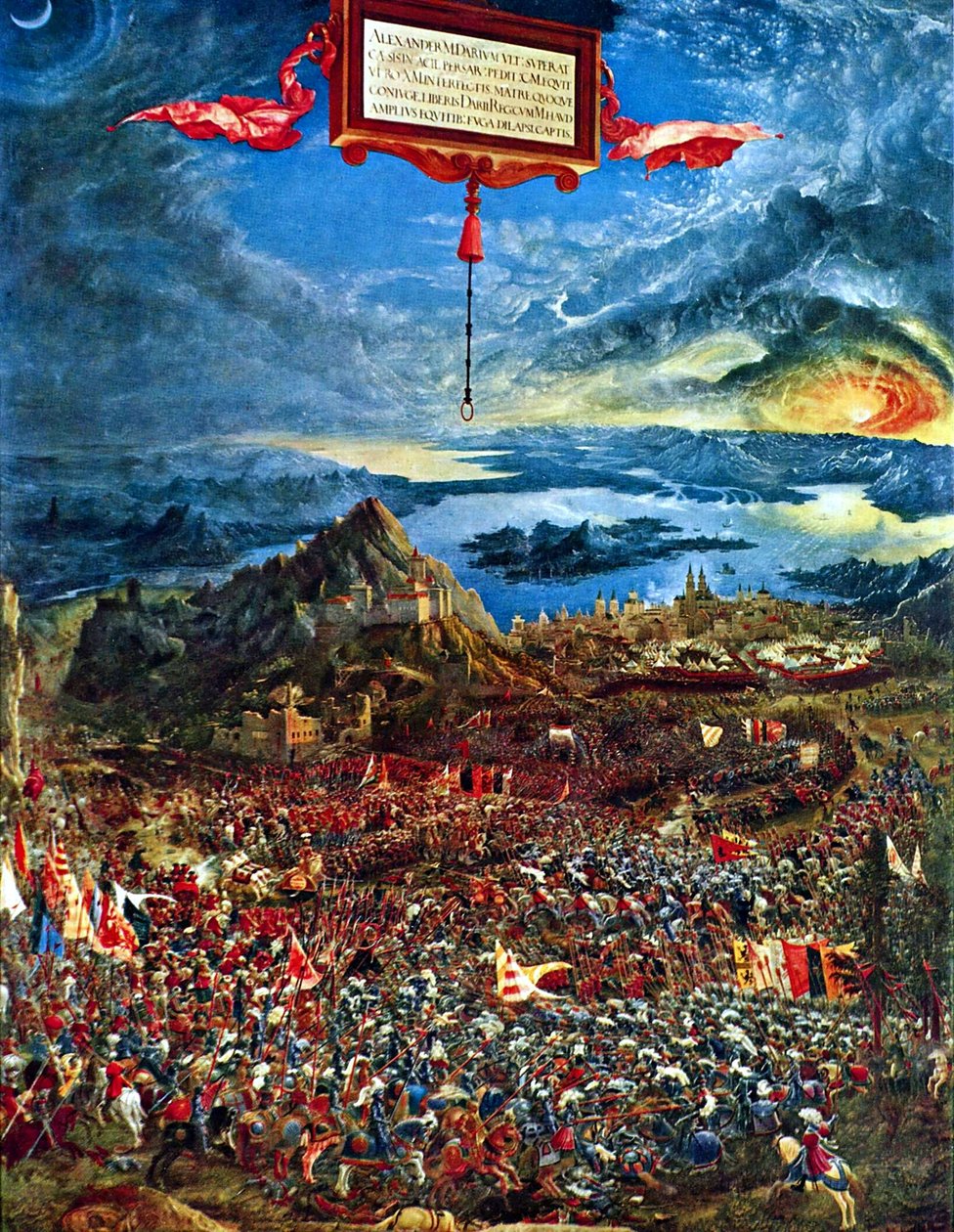 Német: Historienzyklus: Alexanderschlacht (Schlacht bei Issus) A sándoriai csata Issusnál alkotó: Albrecht Altdorfer