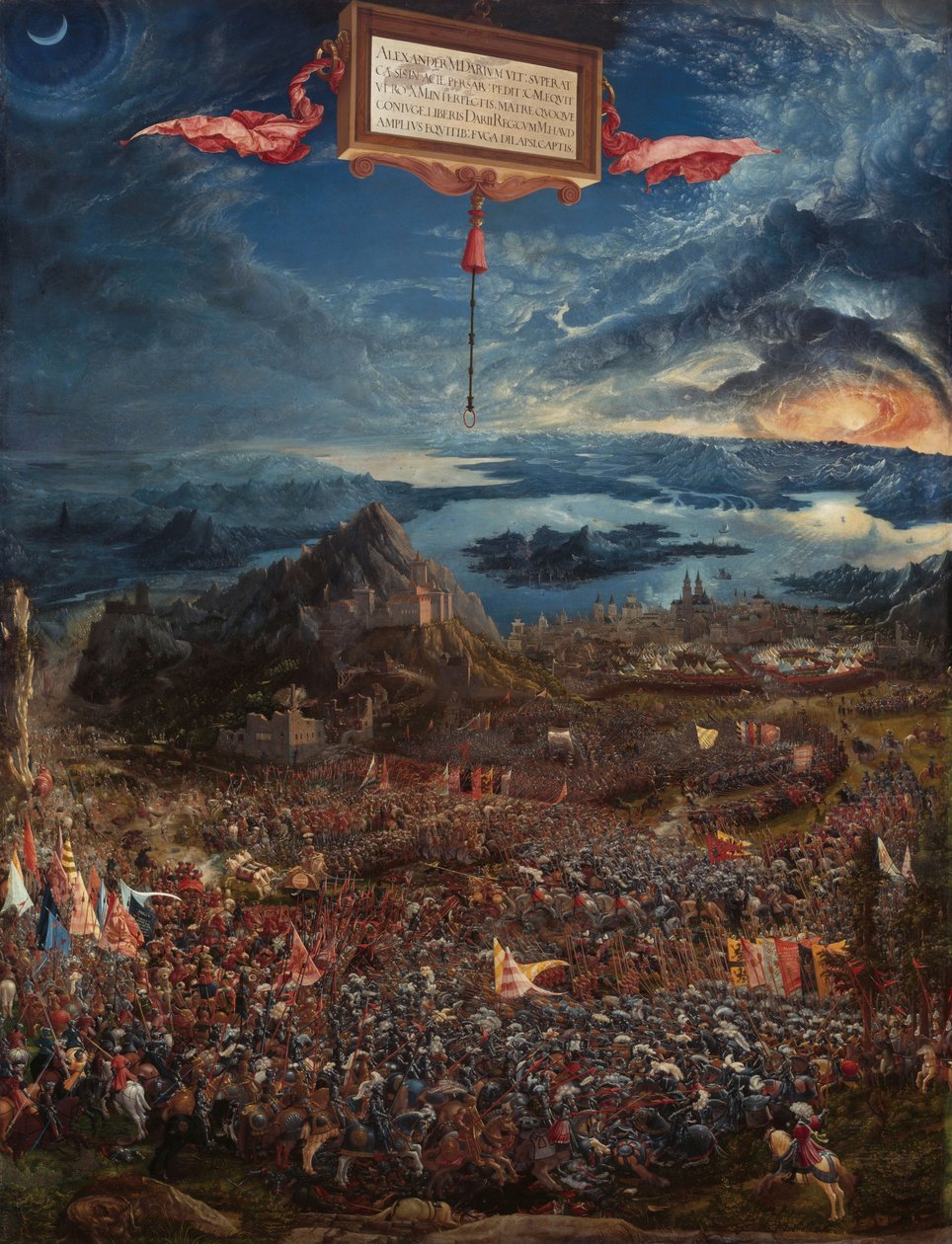 Német: Historienzyklus: Alexanderschlacht (Schlacht bei Issus) A sándoriai csata Issusnál alkotó: Albrecht Altdorfer