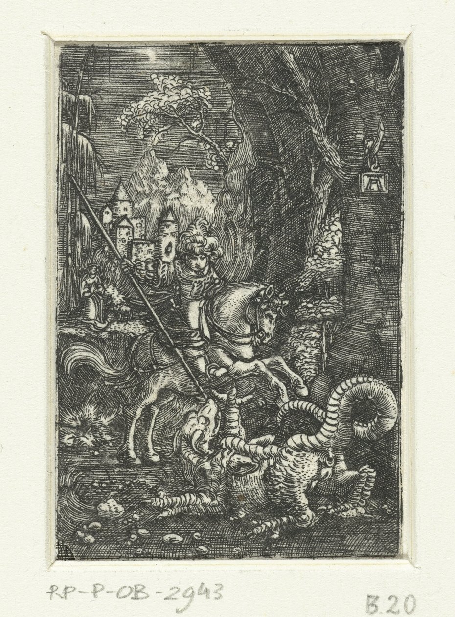 Szent György megöli a sárkányt alkotó: Albrecht Altdorfer