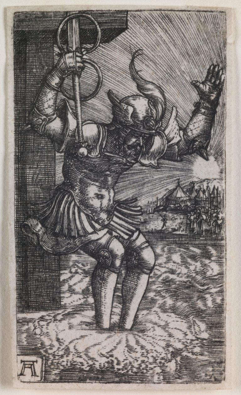 Horatius Cocles a Tiberisbe ugrik alkotó: Albrecht Altdorfer