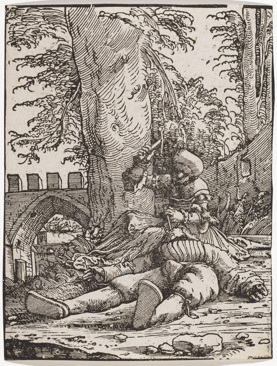 Jael megöli Siserát, kb. 1523. alkotó: Albrecht Altdorfer