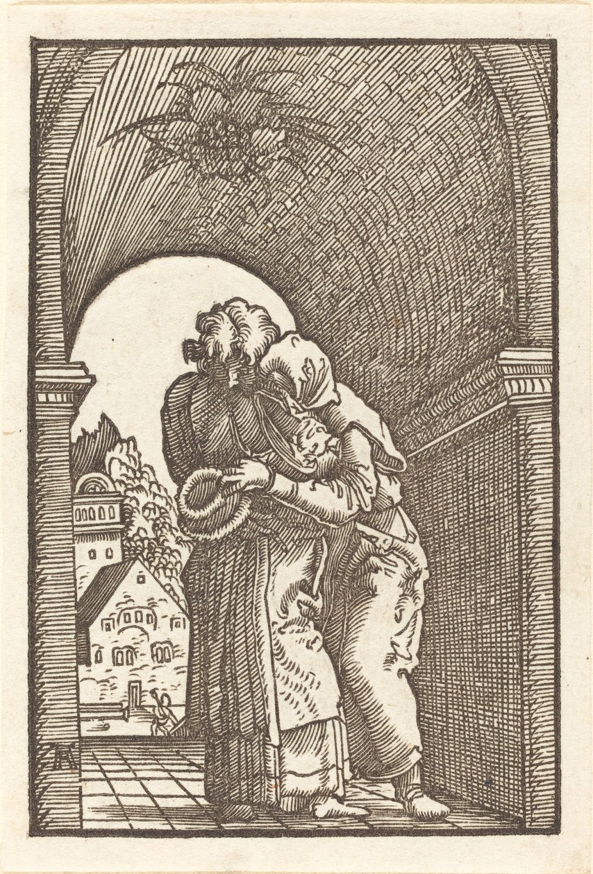 Joachim Annát ölelve alkotó: Albrecht Altdorfer