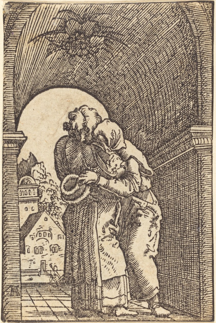 Joachim Annát ölelve alkotó: Albrecht Altdorfer