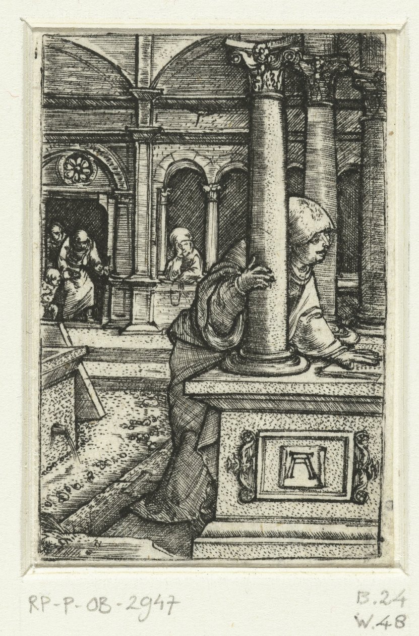 Mária a fiát keresi a zsinagógában alkotó: Albrecht Altdorfer