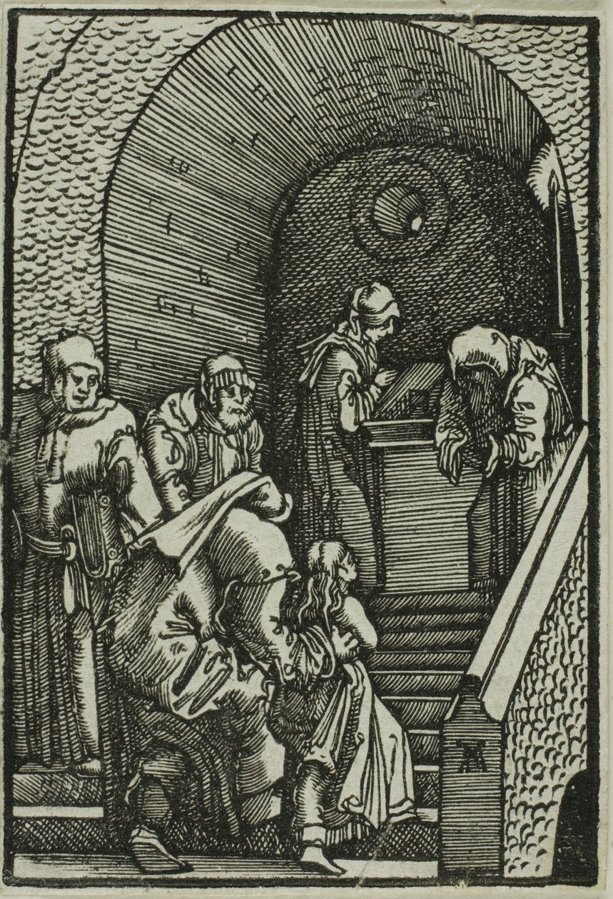 A Szűz bemutatása, Az ember bukásából és megváltásából alkotó: Albrecht Altdorfer