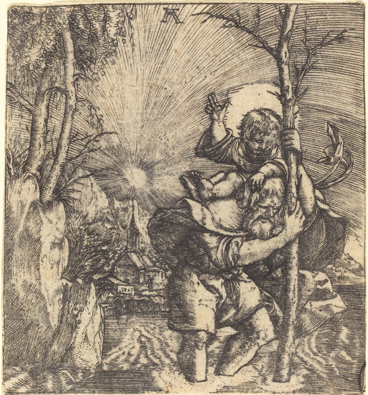 Szent Kristóf alkotó: Albrecht Altdorfer