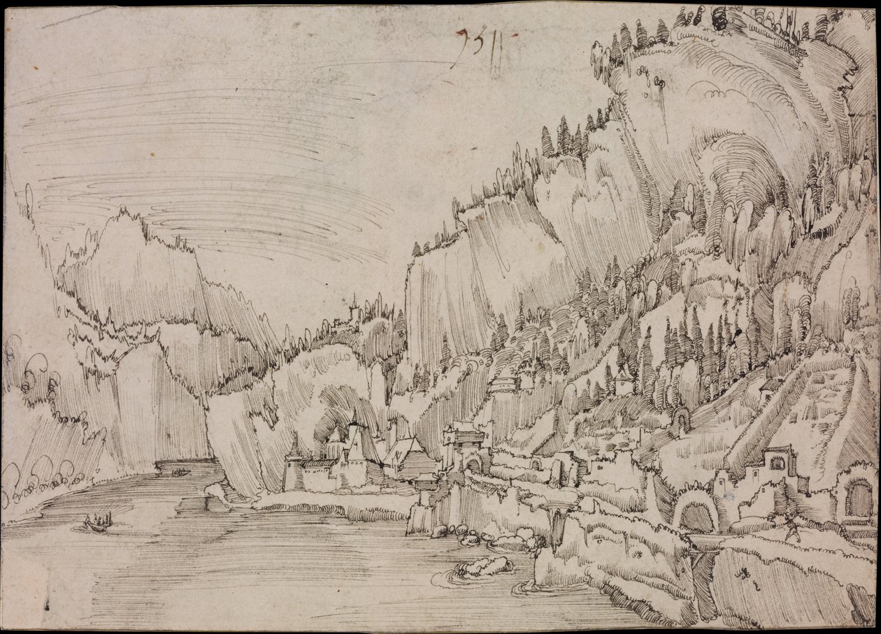 Sarmingstein a Dunán, 1511 alkotó: Albrecht Altdorfer