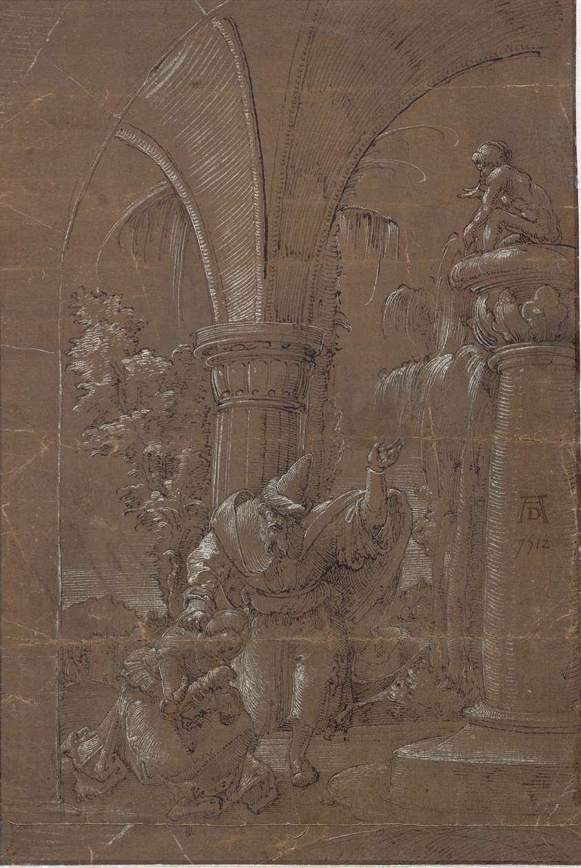 Alexandriai Szent Katalin megtagadja a bálványimádást (?) alkotó: Albrecht Altdorfer