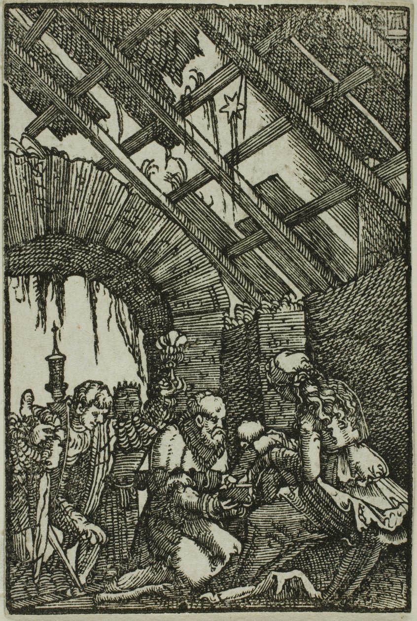 A mágusok imádása, Az ember bukásából és megváltásából alkotó: Albrecht Altdorfer