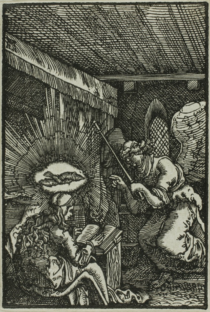 Az Angyali üdvözlet, Az ember bukásából és megváltásából alkotó: Albrecht Altdorfer