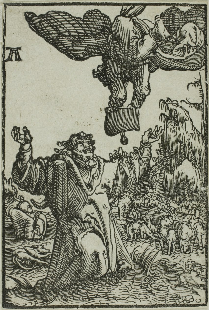 Az Angyali üdvözlet Joachimnak, Az ember bukásából és megváltásából alkotó: Albrecht Altdorfer