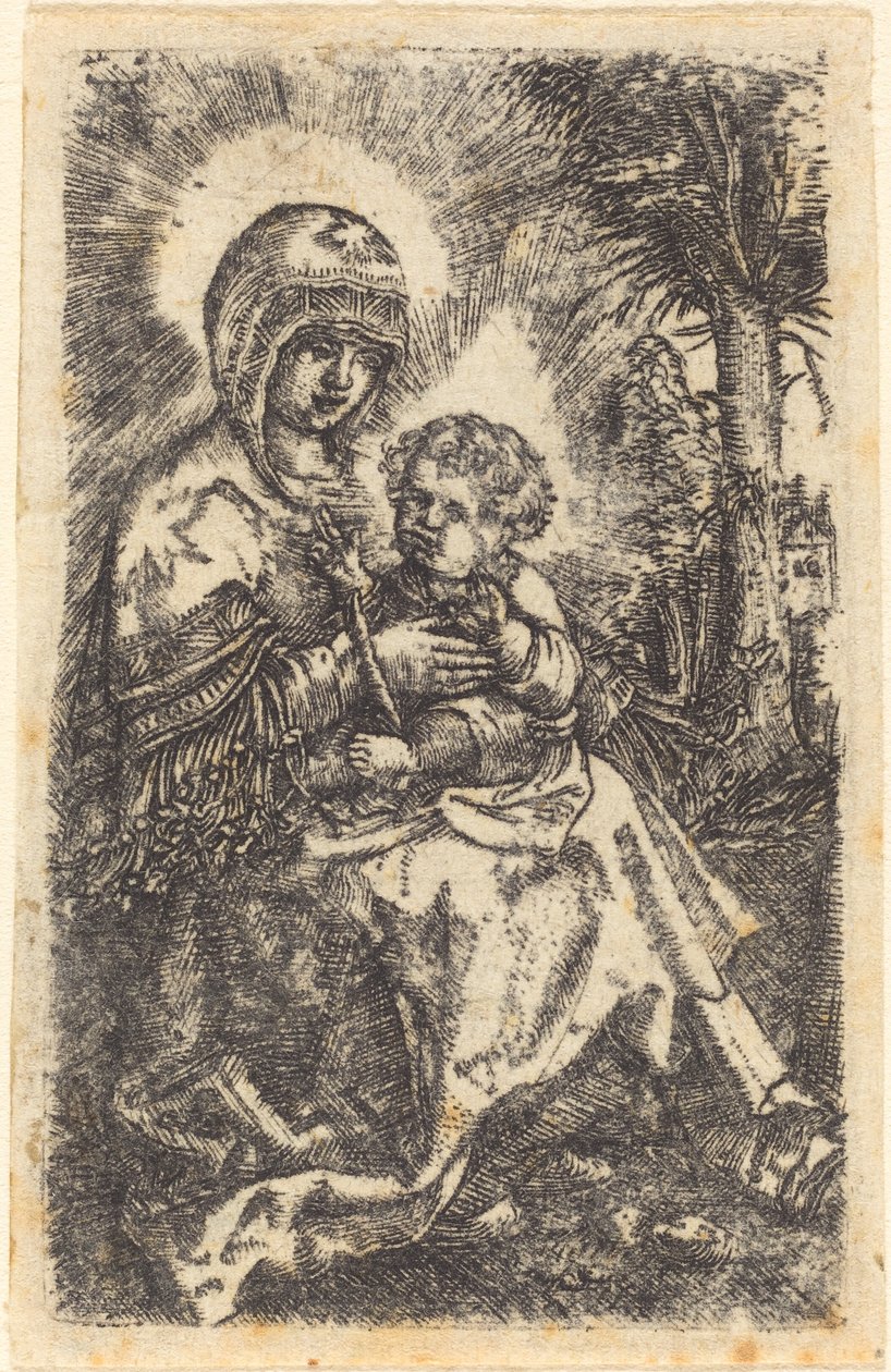 A ratisboni "szép szűz" egy tájban alkotó: Albrecht Altdorfer