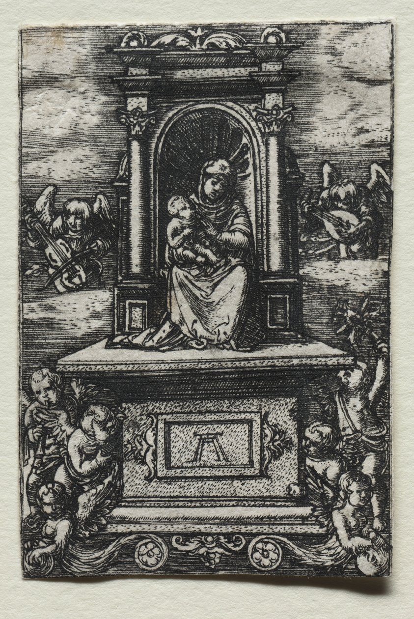 A ratisboni gyönyörű szűz oltáron alkotó: Albrecht Altdorfer