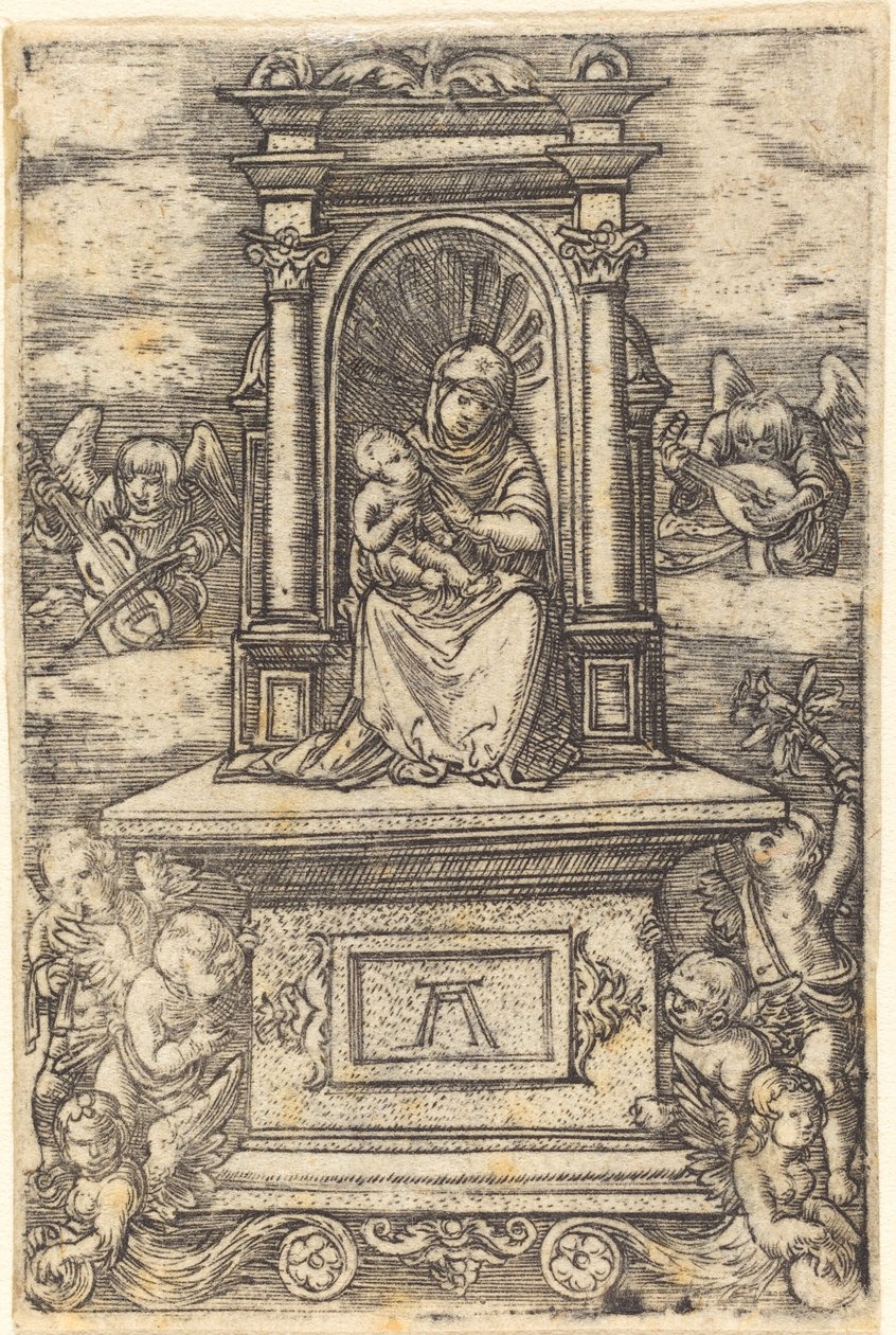 A regensburgi gyönyörű szűz oltáron alkotó: Albrecht Altdorfer
