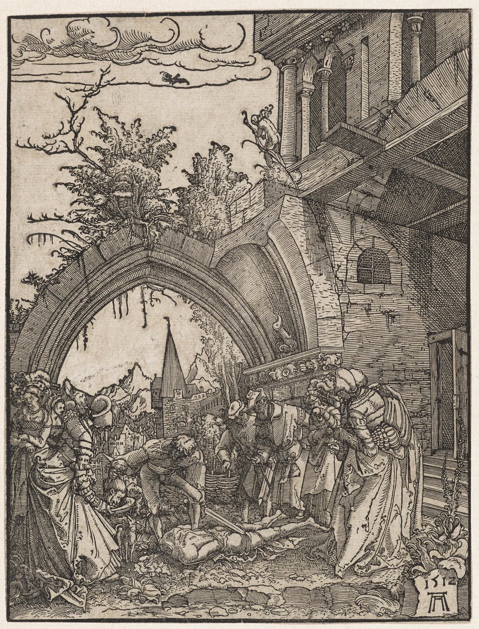 Keresztelő Szent János lefejezése, 1512. alkotó: Albrecht Altdorfer