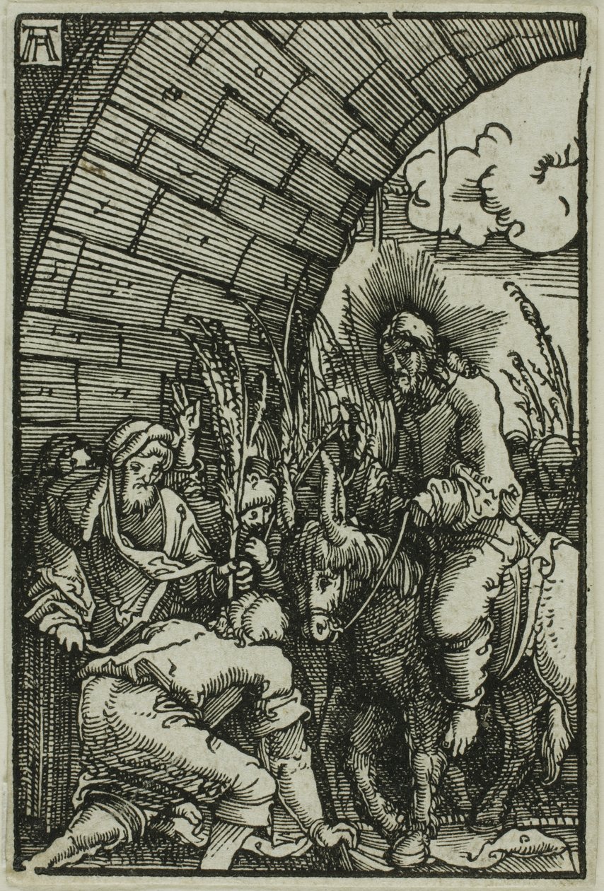 Belépés Jeruzsálembe, Az ember bukásából és megváltásából alkotó: Albrecht Altdorfer