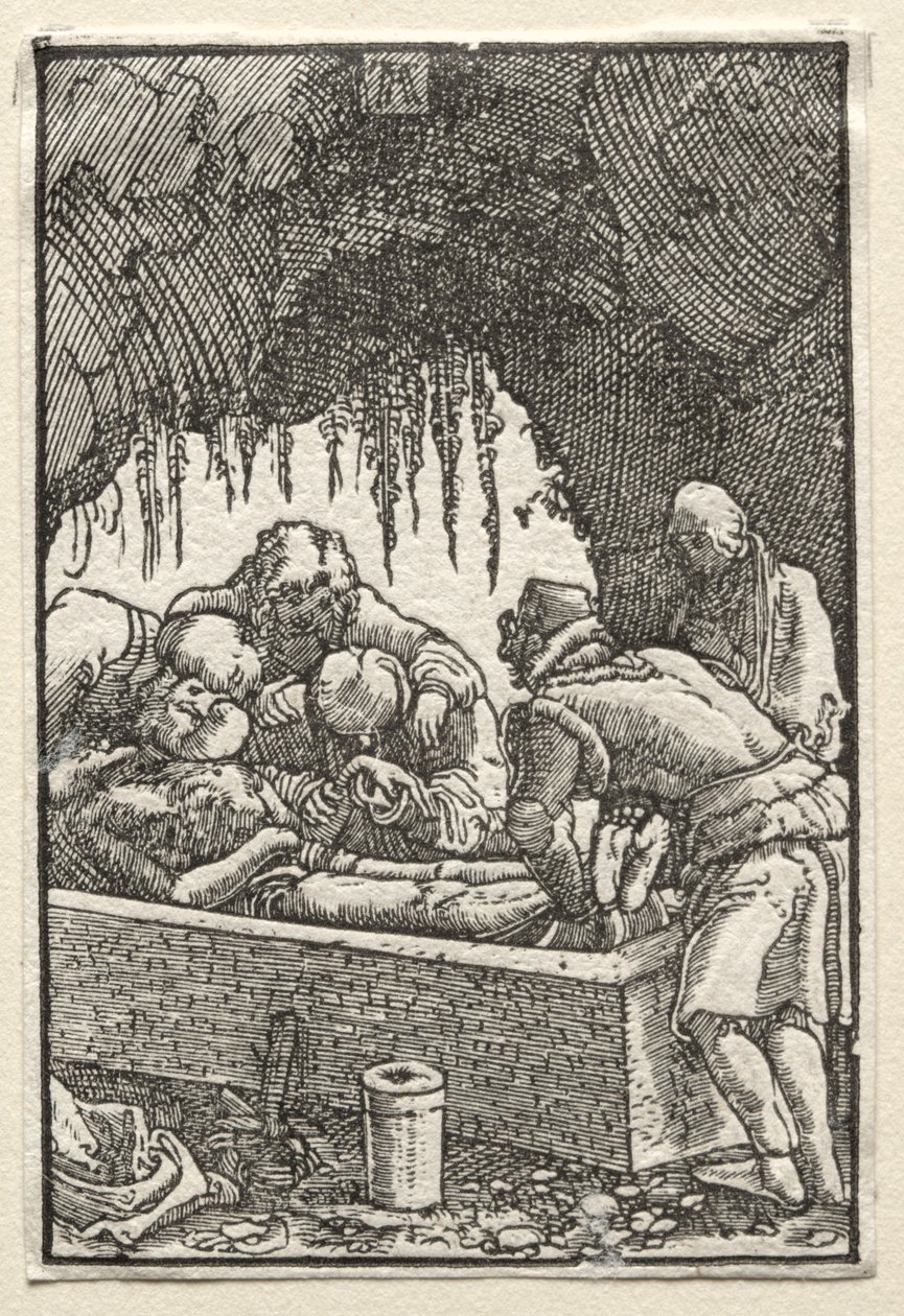 Az ember bukása és megváltása: Krisztus temetése, c. 1515. alkotó: Albrecht Altdorfer