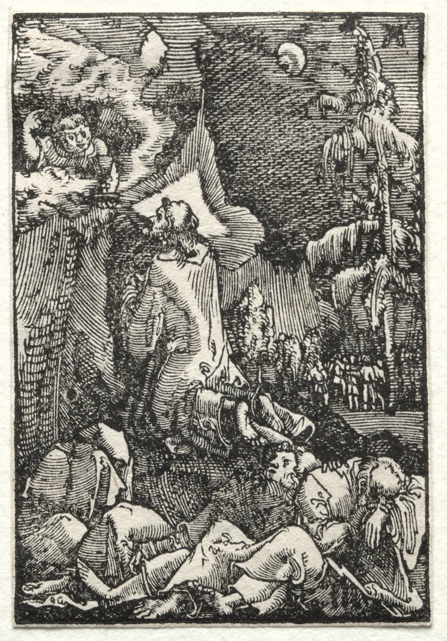 Az ember bukása és megváltása: Krisztus az Olajfák hegyén, c. 1515. alkotó: Albrecht Altdorfer