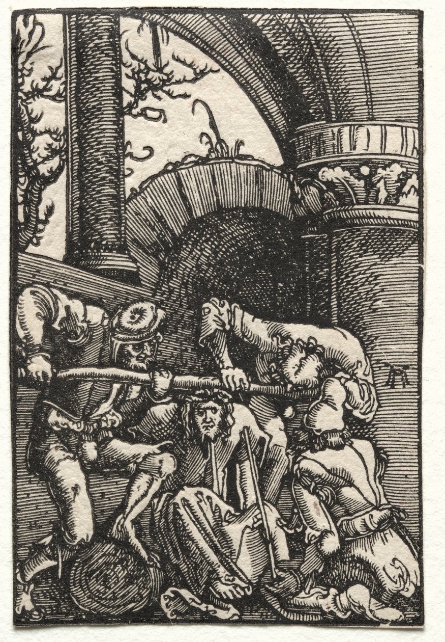 Az ember bukása és megváltása: tövisekkel megkoronázott Krisztus c. 1515. alkotó: Albrecht Altdorfer