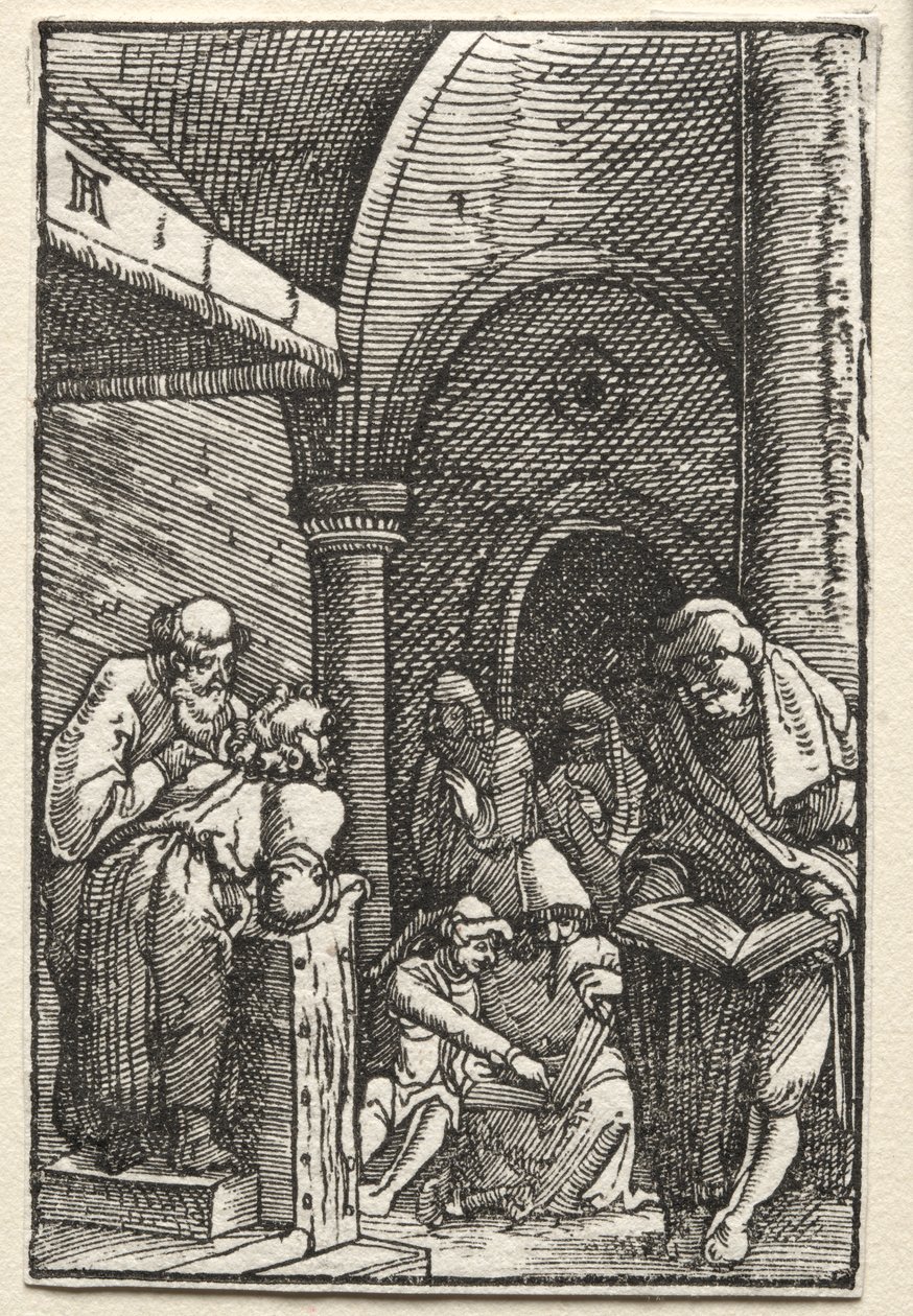 Az ember bukása és megváltása: Krisztus vitázik az orvosokkal alkotó: Albrecht Altdorfer