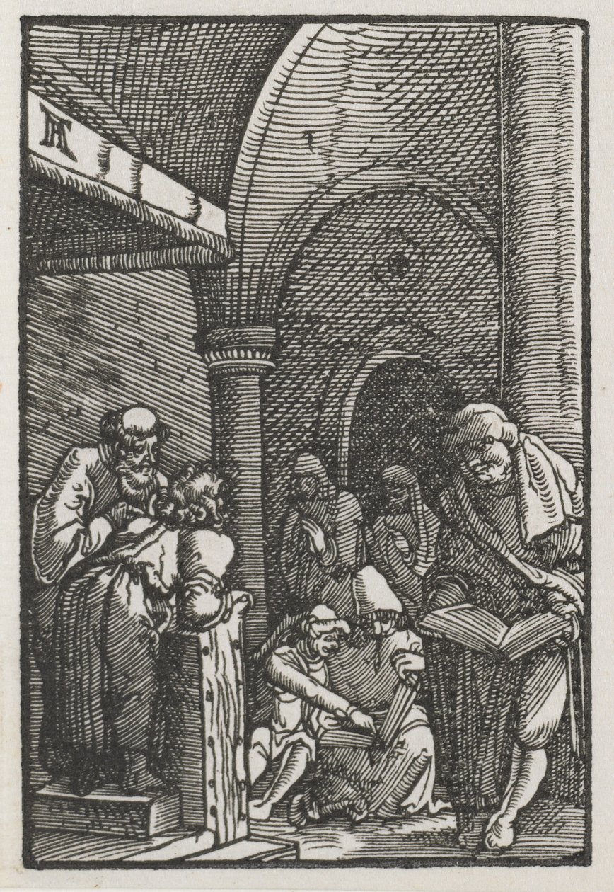 Az ember bukása és megváltása: Krisztus vitázik az orvosokkal alkotó: Albrecht Altdorfer