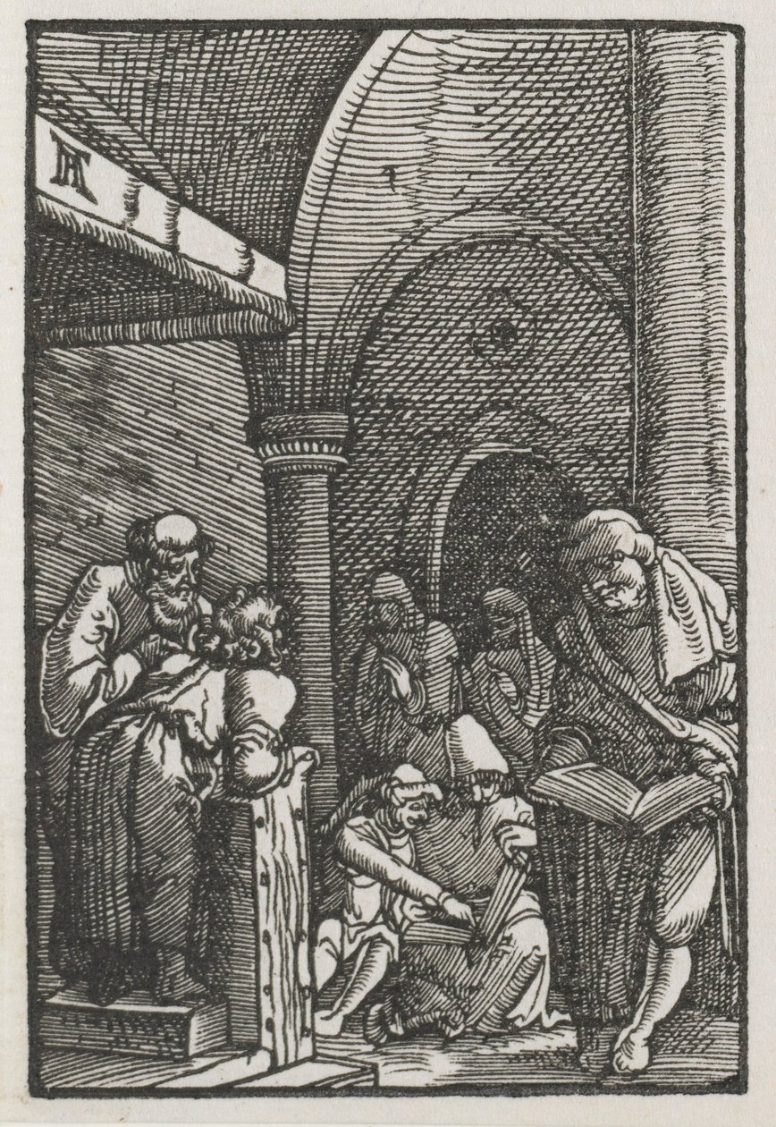 Az ember bukása és megváltása: Krisztus vitázik az orvosokkal, c. 1515. alkotó: Albrecht Altdorfer