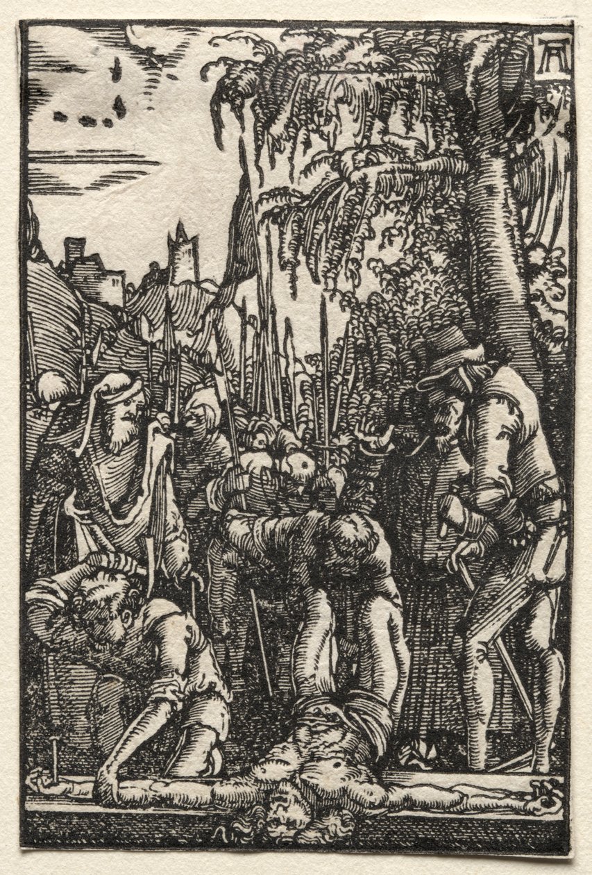 Az ember bukása és megváltása: Krisztus keresztre szegezve alkotó: Albrecht Altdorfer