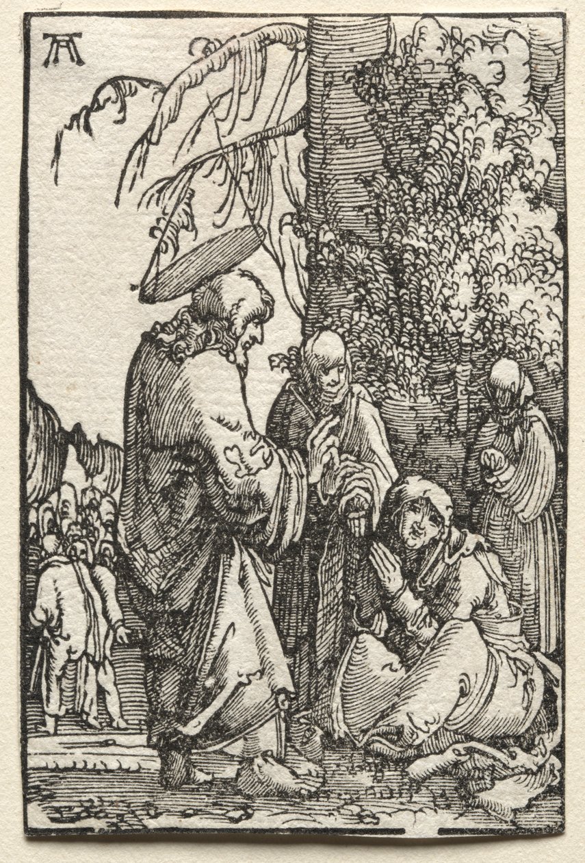 Az ember bukása és megváltása: Krisztus búcsút vesz anyjától a szenvedés előtt alkotó: Albrecht Altdorfer