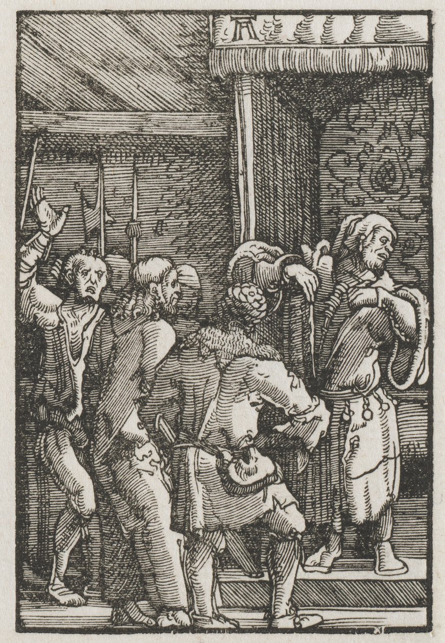 Az ember bukása és megváltása: Krisztus Kajafás előtt alkotó: Albrecht Altdorfer