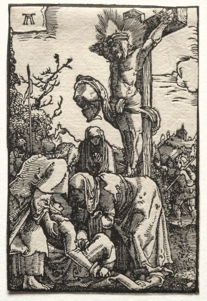 Az ember bukása és megváltása: Krisztus a kereszten alkotó: Albrecht Altdorfer