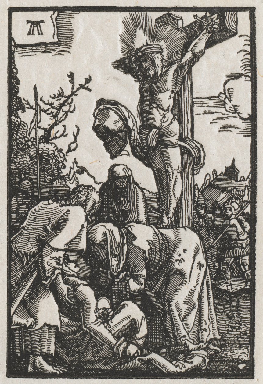 Az ember bukása és megváltása: Krisztus a kereszten alkotó: Albrecht Altdorfer