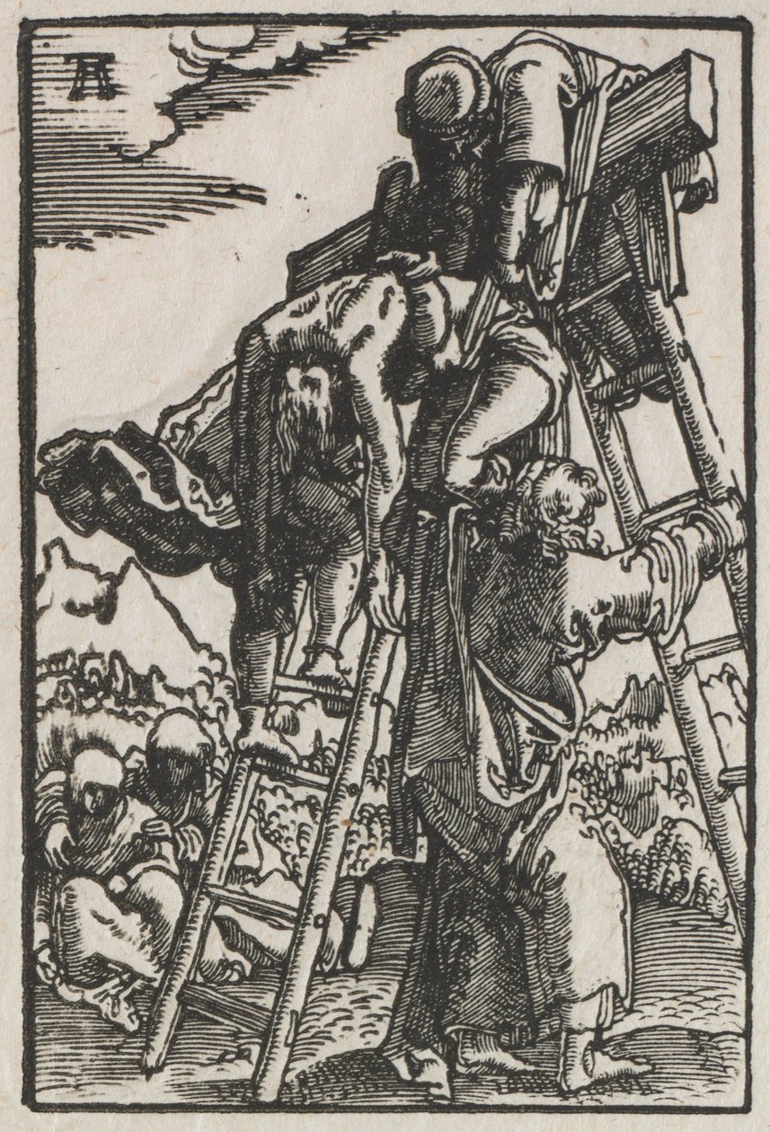 Az ember bukása és megváltása: Leszállás a keresztről, c. 1515. alkotó: Albrecht Altdorfer