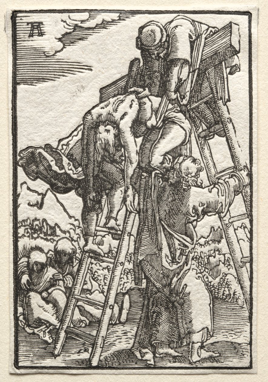 Az ember bukása és megváltása: Leszállás a keresztről, c. 1515. alkotó: Albrecht Altdorfer