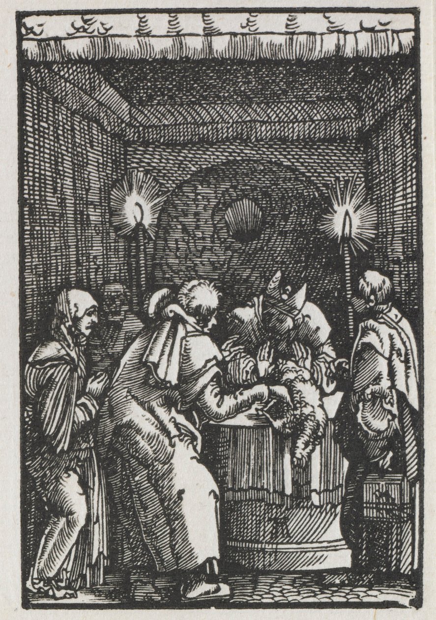 Az ember bukása és megváltása: A főpap által elutasított Joachims-áldozat c. 1515. alkotó: Albrecht Altdorfer