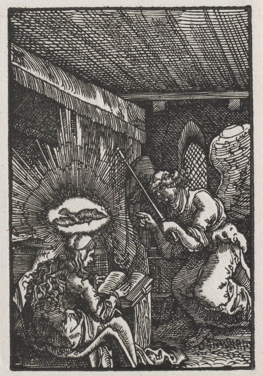 Az ember bukása és megváltása: Angyali üdvözlet alkotó: Albrecht Altdorfer
