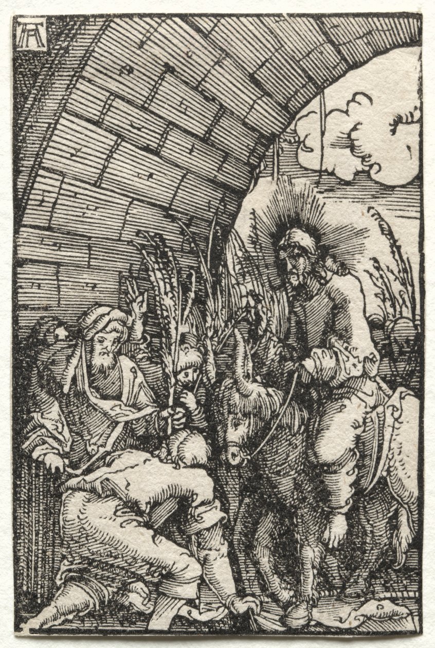 Az ember bukása és megváltása: Belépés Jeruzsálembe, c. 1515. alkotó: Albrecht Altdorfer