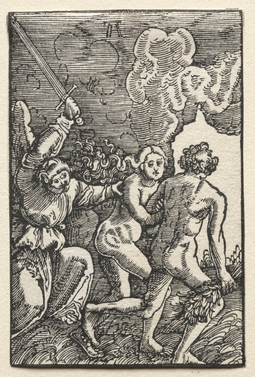 Az ember bukása és megváltása: Kiűzetés az Édenből alkotó: Albrecht Altdorfer