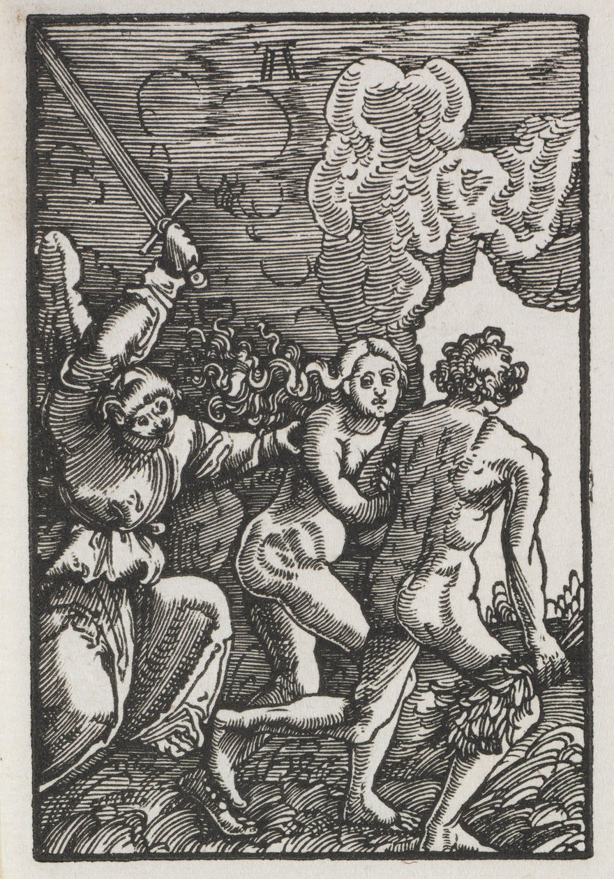 Az ember bukása és megváltása: Kiűzetés az Édenből alkotó: Albrecht Altdorfer