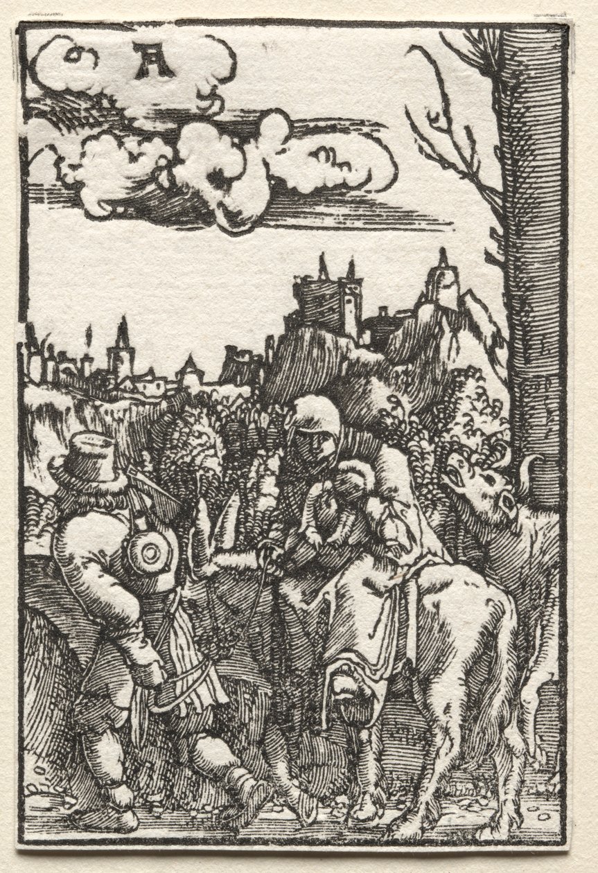 Az ember bukása és megváltása: menekülés Egyiptomba, c. 1515. alkotó: Albrecht Altdorfer