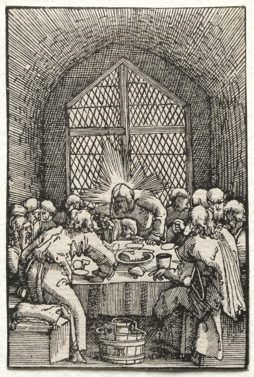 Az ember bukása és megváltása: Az utolsó vacsora alkotó: Albrecht Altdorfer