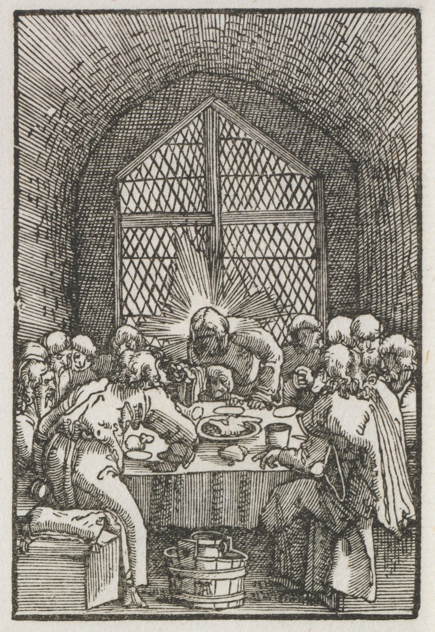 Az ember bukása és megváltása: Az utolsó vacsora alkotó: Albrecht Altdorfer